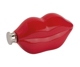 Lip shaped hip flask