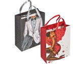 Geschenktüte Mann/Frau mit Steinchen