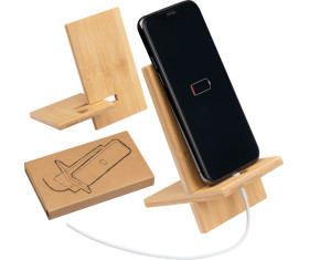 Support de téléphone portable en bambou